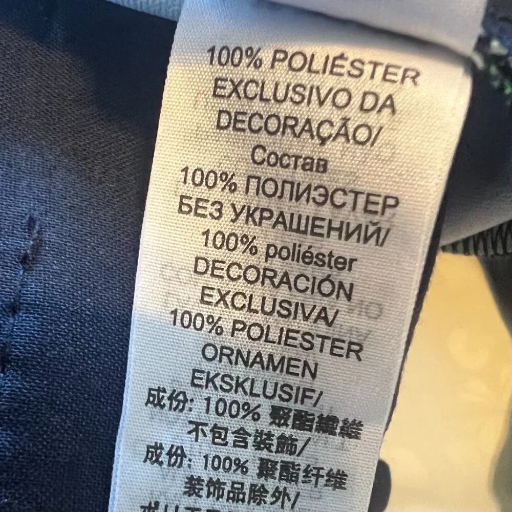 Tory Sport | Tory Burch | Blue Floral Print Straight High Waisted Trouser Pants - Picture 12 of 13